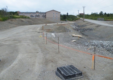 View up driveway
